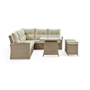 Alaterre Furniture Canaan All-Weather Wicker Outdoor Deep-Seat Dining Sectional Set AWWC01344578CC